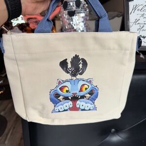 Huntrix Canvas Tote Bag with blue Handles derpy